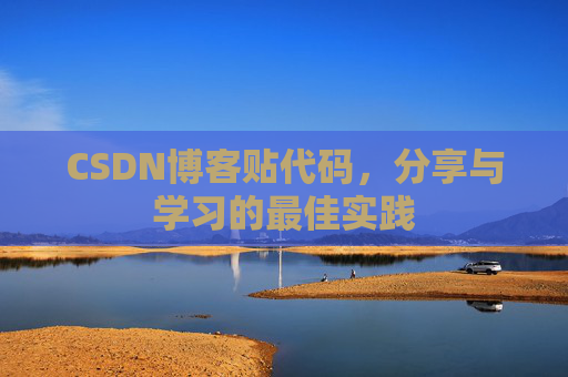 CSDN博客贴代码，分享与学习的最佳实践